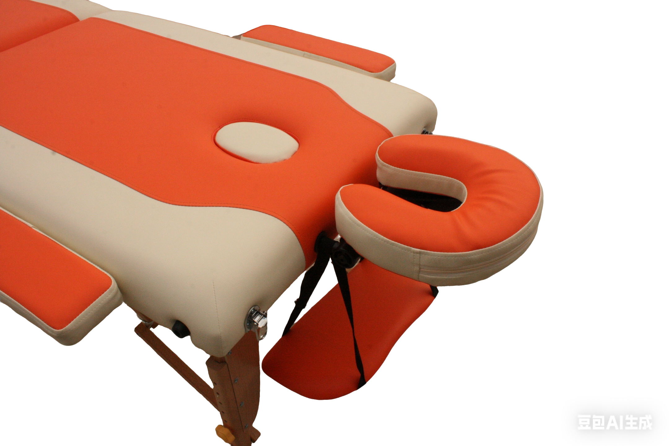 Wooden Two-Tone Foldable Massage Bed M002PS