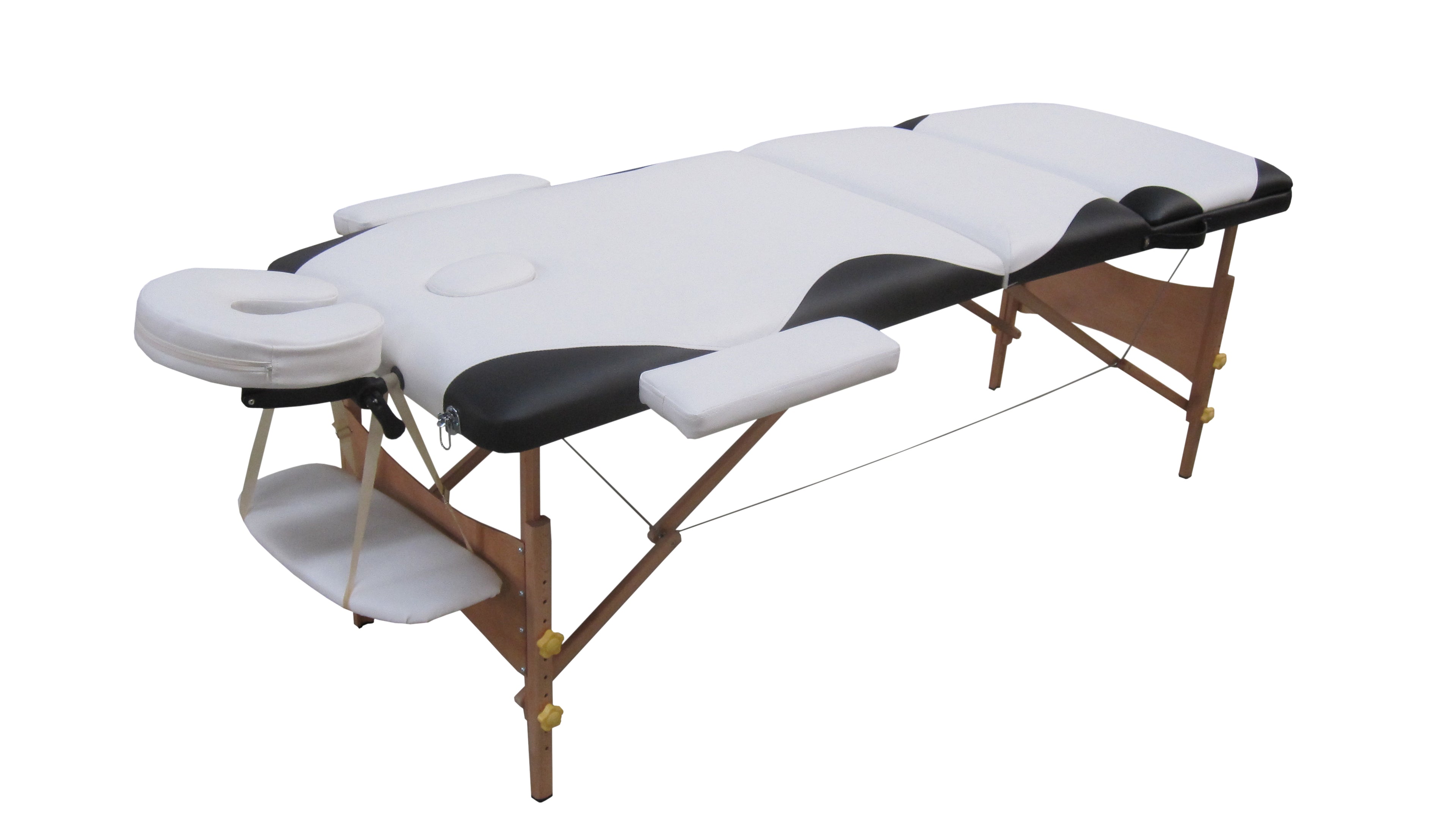 木质双色三折收折按摩床 M012E