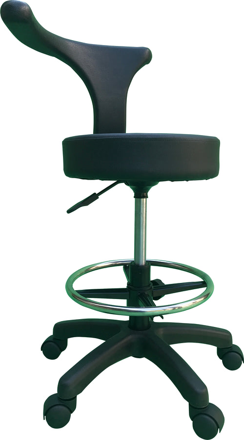 尼龙五爪脚靠背搞脚技师凳 MST035