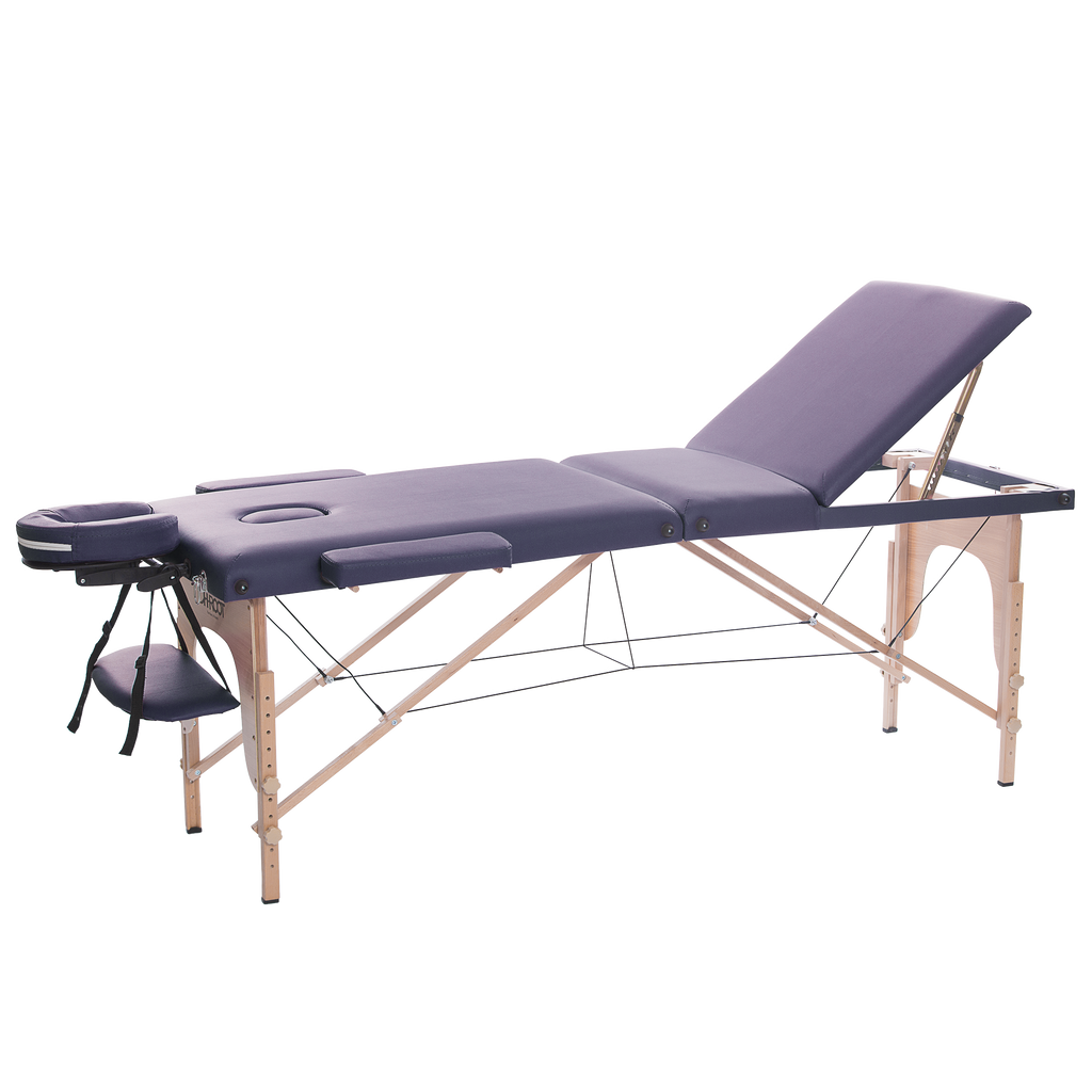 木质三折收折按摩床 M012S