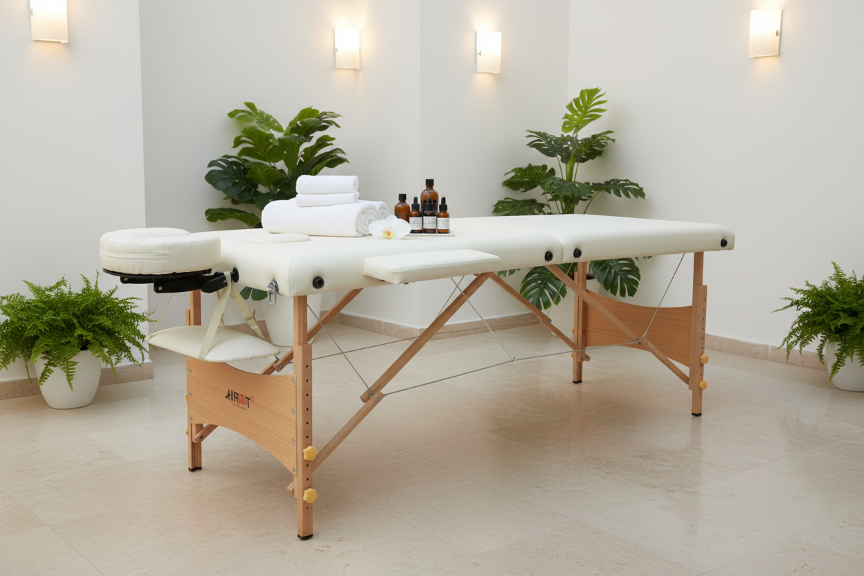 木质折叠按摩床 AH01 场景图