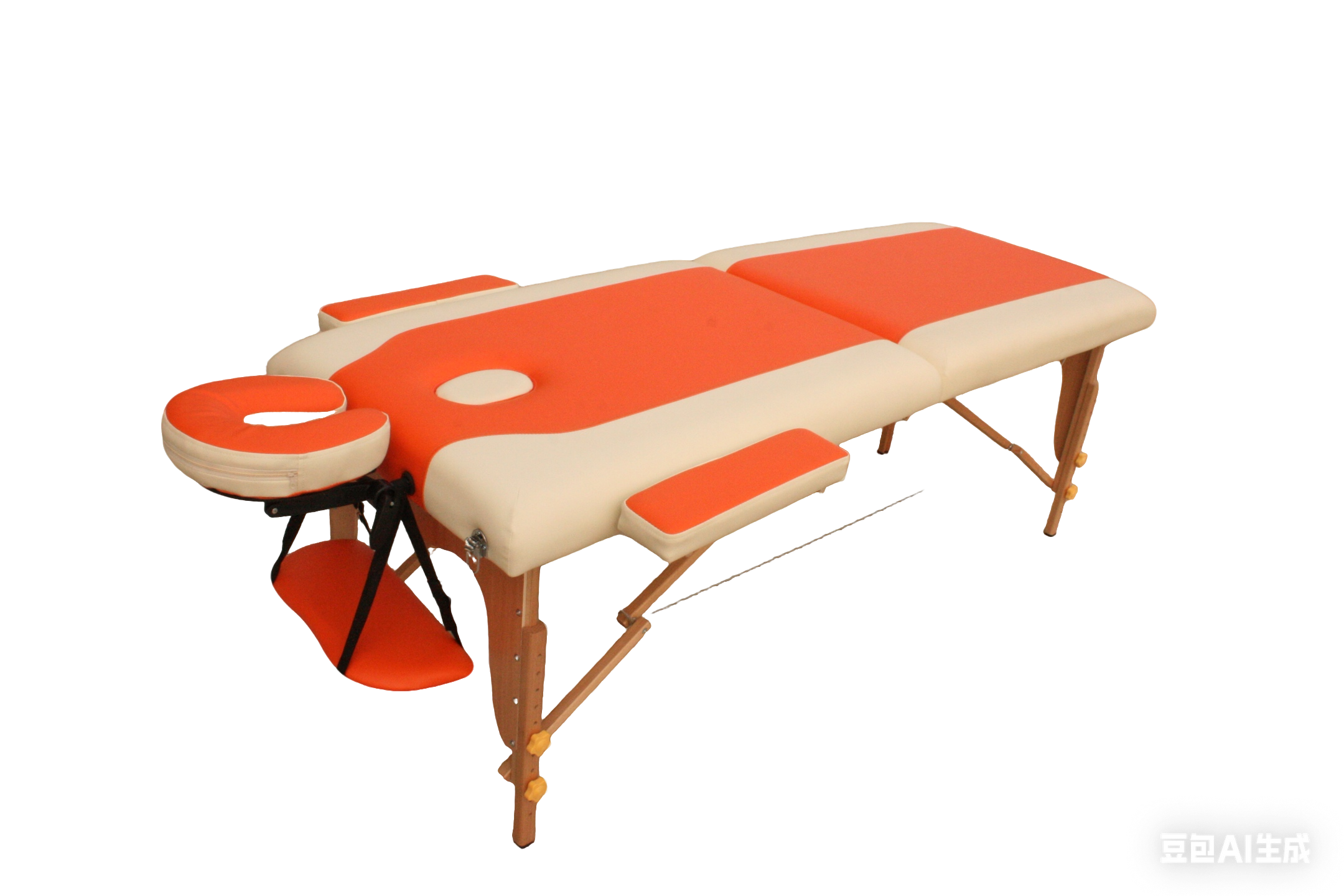 Wooden Two-Tone Foldable Massage Bed M002PS