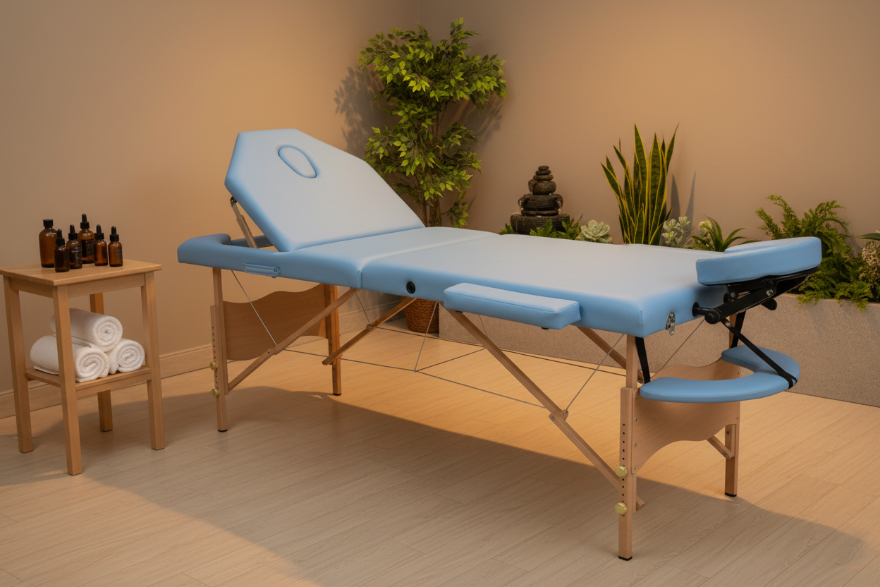 木质三折按摩床 M023 场景图